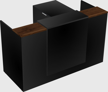 L-shaped modular reception