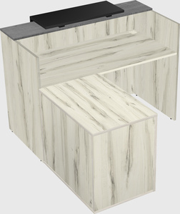 L-shaped modular reception