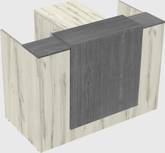 L-shaped modular reception