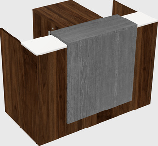 L-shaped modular reception