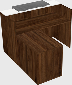 L-shaped modular reception