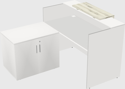L-shaped modular reception