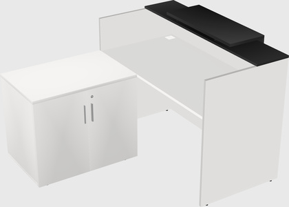 L-shaped modular reception