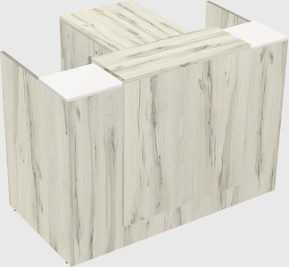 L-shaped modular reception