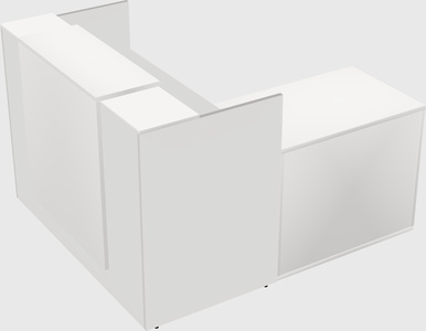 L-shaped modular reception