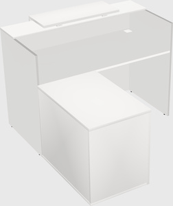 L-shaped modular reception