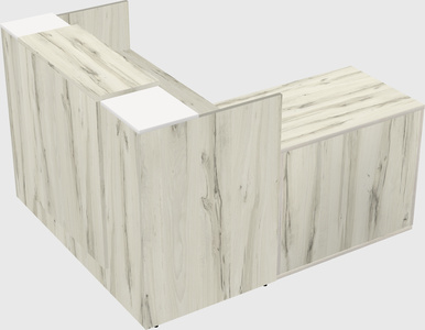L-shaped modular reception