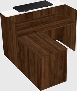 L-shaped modular reception