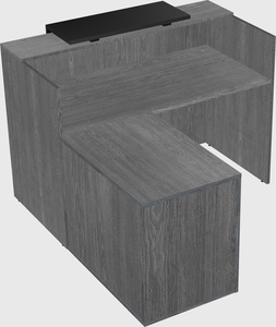 L-shaped modular reception