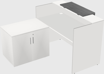 L-shaped modular reception
