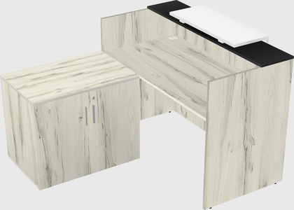 L-shaped modular reception