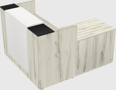 L-shaped modular reception
