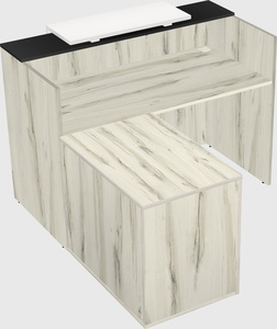 L-shaped modular reception