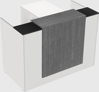 L-shaped modular reception