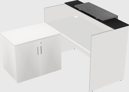 L-shaped modular reception