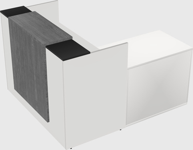 L-shaped modular reception