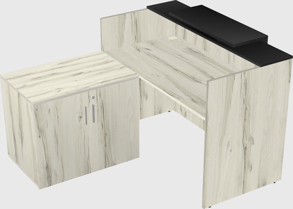 L-shaped modular reception