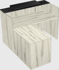 L-shaped modular reception