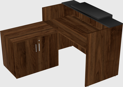 L-shaped modular reception