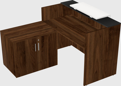 L-shaped modular reception