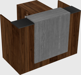 L-shaped modular reception