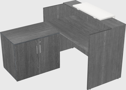 L-shaped modular reception