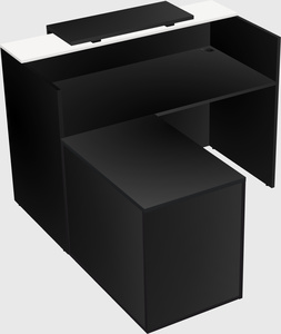 L-shaped modular reception