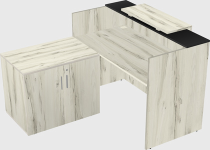 L-shaped modular reception