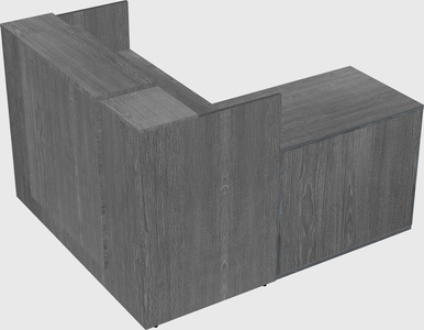L-shaped modular reception