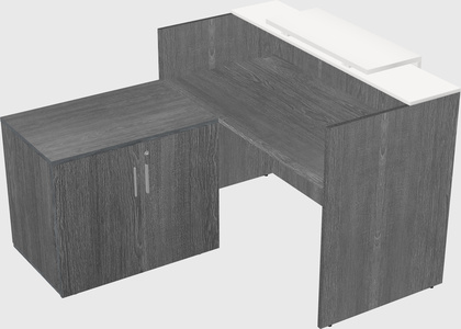 L-shaped modular reception