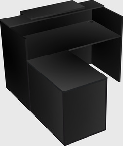 L-shaped modular reception