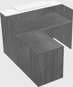 L-shaped modular reception