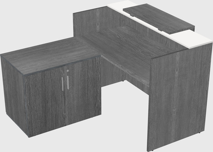 L-shaped modular reception