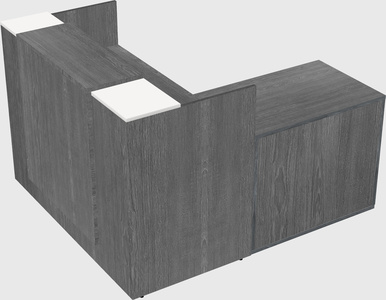 L-shaped modular reception