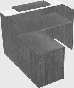L-shaped modular reception