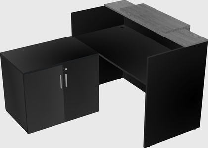 L-shaped modular reception