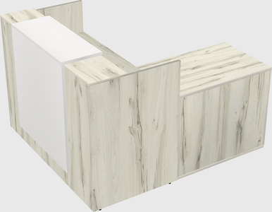 L-shaped modular reception