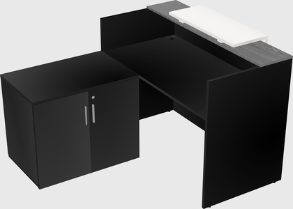 L-shaped modular reception
