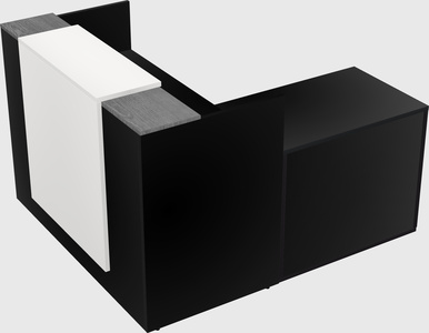 L-shaped modular reception