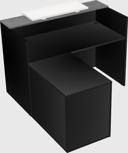L-shaped modular reception