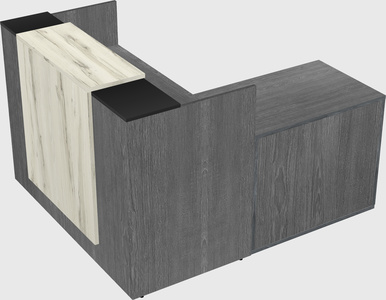 L-shaped modular reception
