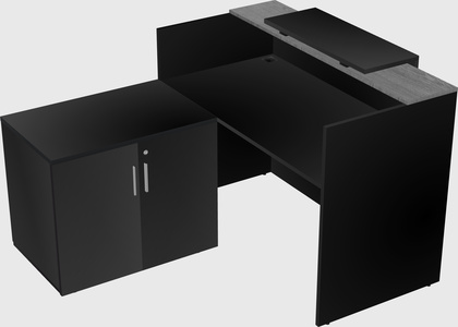 L-shaped modular reception
