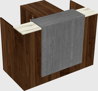 L-shaped modular reception