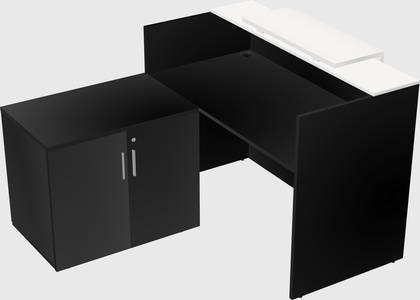 L-shaped modular reception