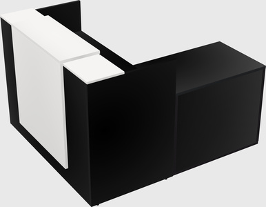 L-shaped modular reception