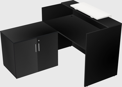 L-shaped modular reception