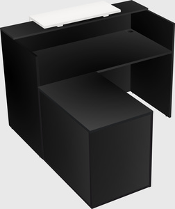 L-shaped modular reception