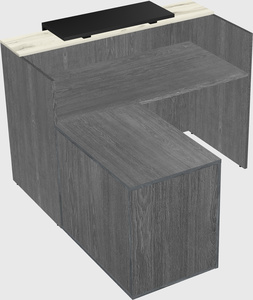 L-shaped modular reception