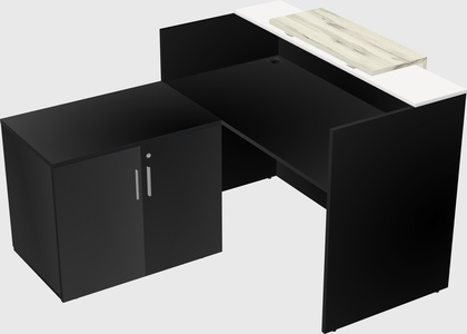 L-shaped modular reception
