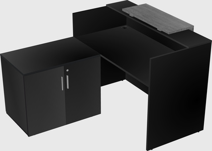 L-shaped modular reception